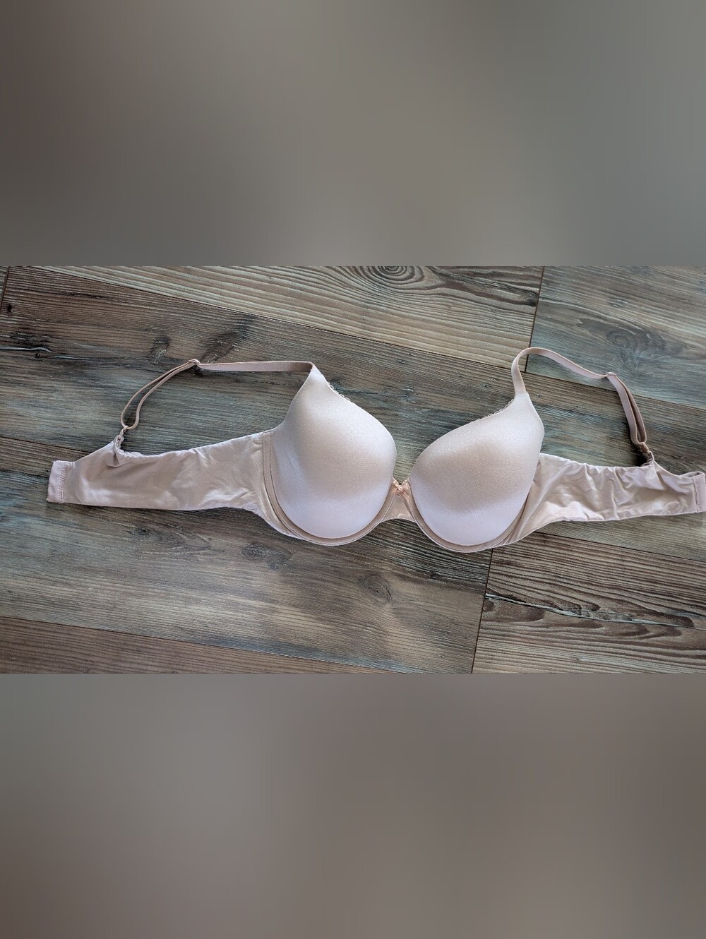 Body By Victoria's Secret Lined Perfect Coverage Nude Beige Bra 40C